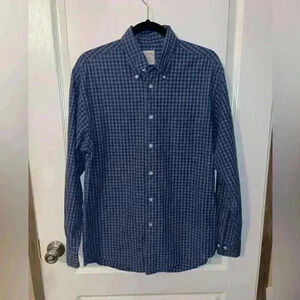 Brooks Brothers blue‎ gingham long sleeve button up size medium